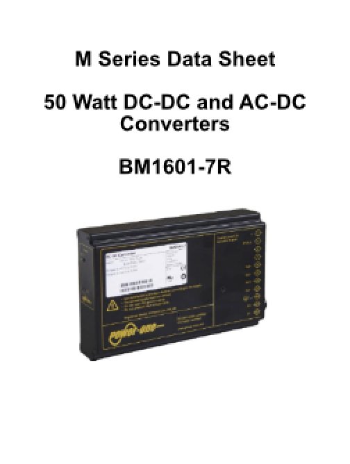 M Series Data Sheet BM1601-7R