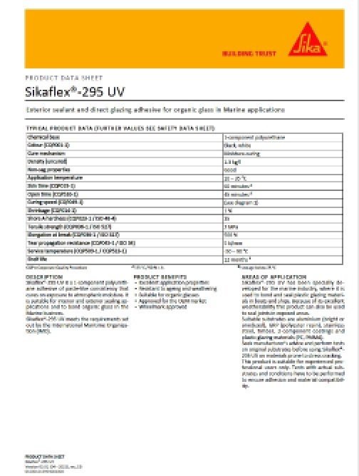 SIKAFLEX-295-UV_Product datasheet