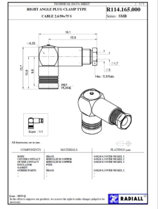R114165000 Technical datasheet